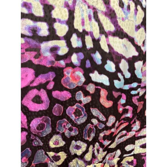 Rachel Roy Multicolored Animal Print Surplice Faux Wrap Dress Size 20 NWT - Picture 6 of 9